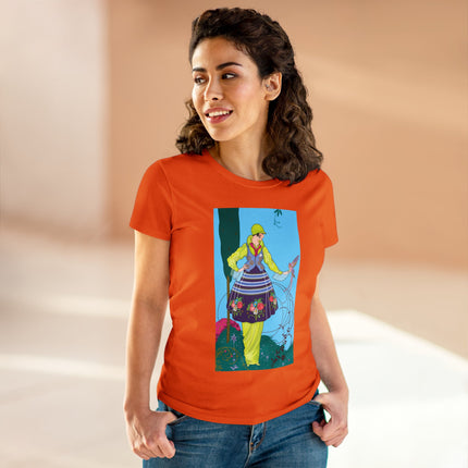 Exquisite Elegance by Umberto Brunelleschi Women's Midweight Cotton Tee