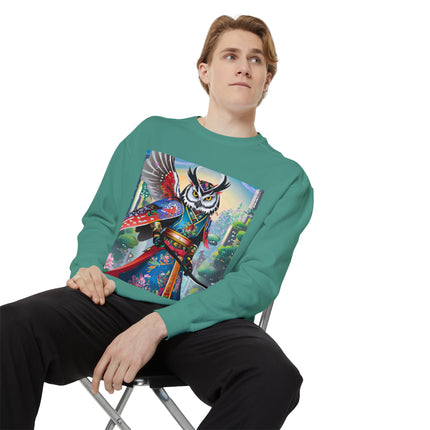 Cyberpunk Samurai Owl Sweatshirt