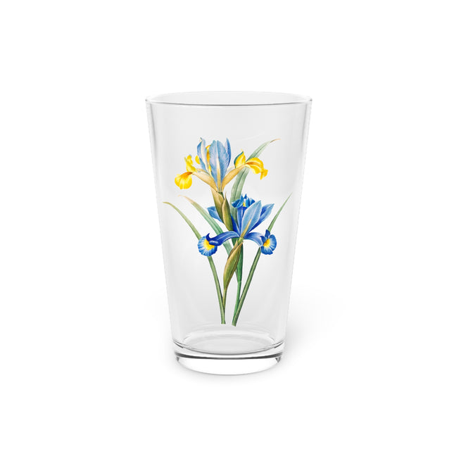 Spanish Iris Botanical Illustration by Pierre-Joseph Redouté Glass, 16oz