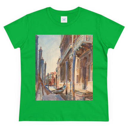 Gondola Moorings on the Grand Canal by John Singer Sargent Women's Midweight Cotton Tee