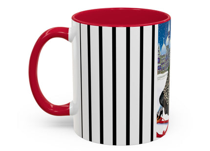 Elegant Winter Woman in Sleigh Colorful Mugs (11oz, 15oz)