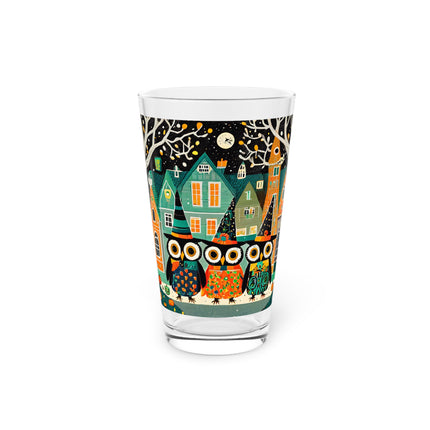 Night of the Trick-or-Treating Owlets Glass, 16oz