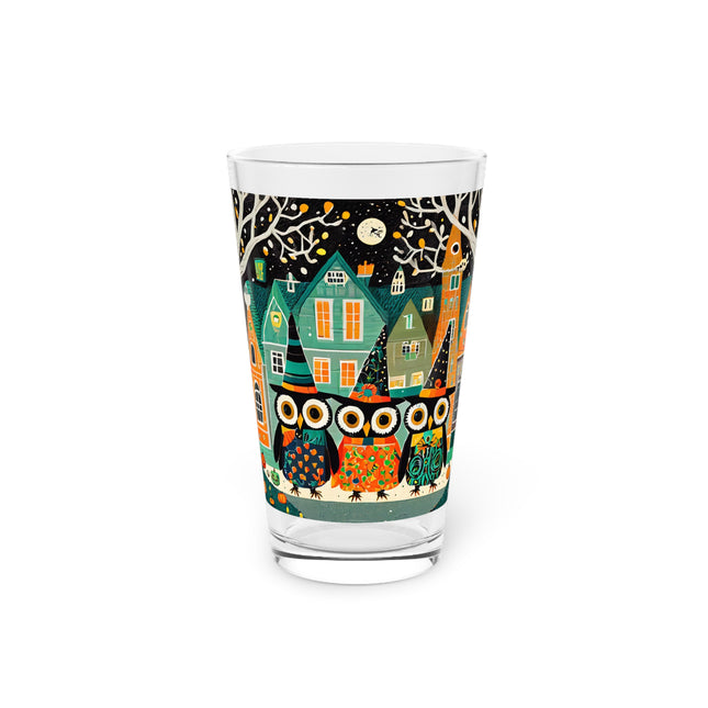 Night of the Trick-or-Treating Owlets Glass, 16oz