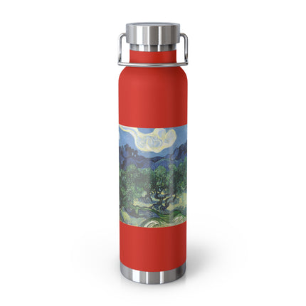 Olive Trees by Vincent Van Gogh Copper Vacuum Insulated Bottle, 22oz
