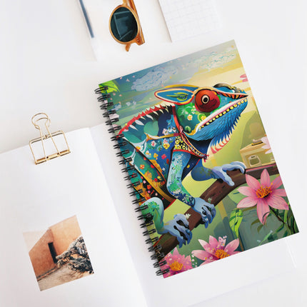 Camouflage Chameleon Spiral Notebook - Ruled Line