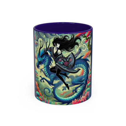 Mystic Guardian of the Sky Light Colorful Mugs (11oz, 15oz)
