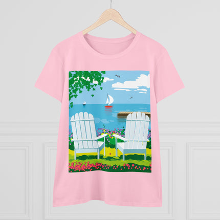 Tranquil Retreat Women's Midweight Cotton Tee