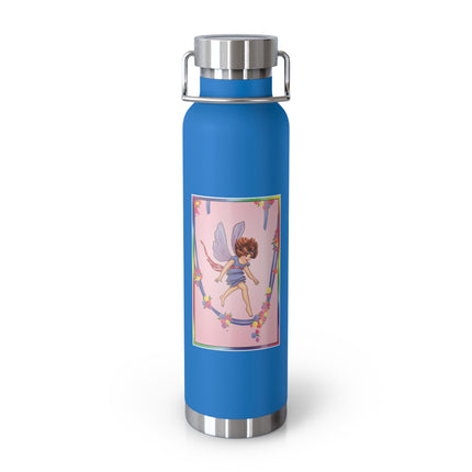 A Playful Fairy Jumps Rope Copper Vacuum Insulated Bottle, 22 oz