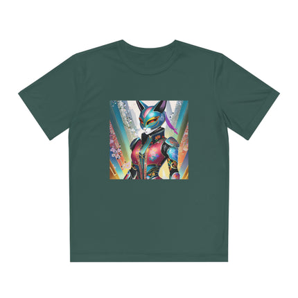 Cyberpunk Chic Youth Competitor Tee
