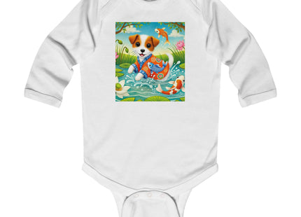 Koi Pond Puppy Infant Long Sleeve Bodysuit