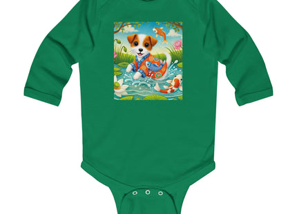 Koi Pond Puppy Infant Long Sleeve Bodysuit
