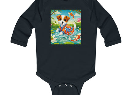 Koi Pond Puppy Infant Long Sleeve Bodysuit