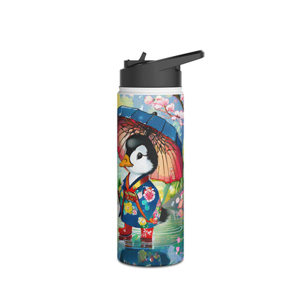 Rainy Day Ducks Stainless Steel Water Bottle
