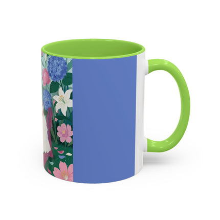 The Ladies Of The Blossoming Vanity Colorful Mugs – Art Deco Floral Elegance