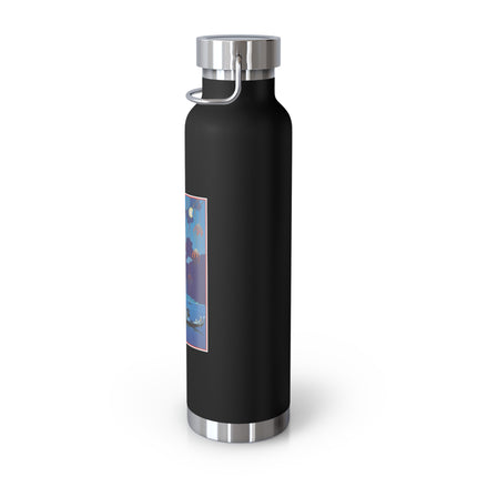 Fireworks in Venice by George Barbier Copper Vacuum Insulated Bottle, 22oz