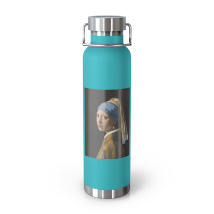 Girl with a Pearl Earring by Johannes Vermeer Copper Vacuum Insulated Bottle, 22oz