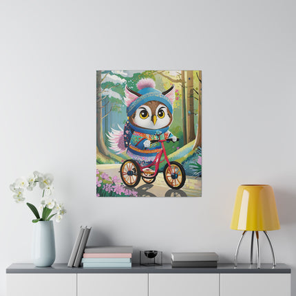 Baby Owl Matte Canvas, Stretched, 0.75"