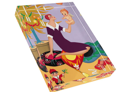 Art Deco Christmas Scented Acrylic Art Block