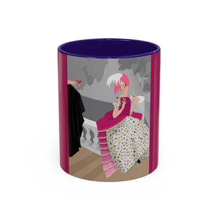 The Red Bird Colorful Mugs – Gentle Storybook Charm & Elegant Whimsy