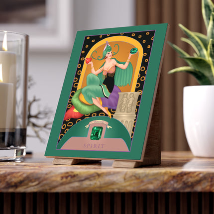 May & Emerald Ceramic Tile — Gem Series by Sofia Chiostri