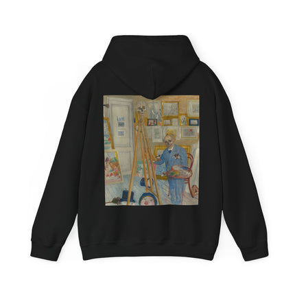 The Skeleton Painter by James Ensor Heavy Blend™ Hooded Sweatshirt