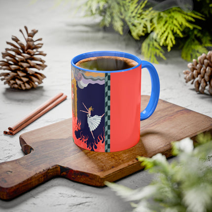 The Firebird's Awakening Colorful Mug (11oz, 15oz) – Ballet Fantasy, Mythic Fire & Art Deco Drama