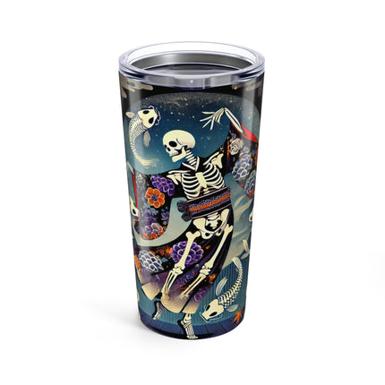 Skeleton Kabuki Performer Tumbler 20oz