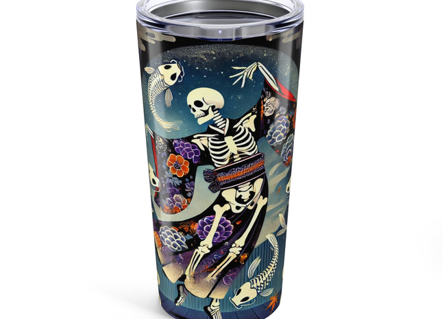 Skeleton Kabuki Performer Tumbler 20oz