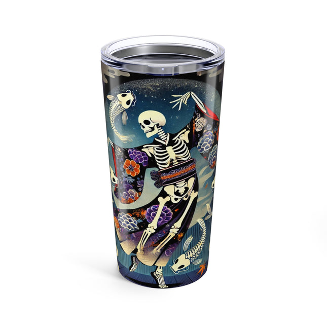 Skeleton Kabuki Performer Tumbler 20oz