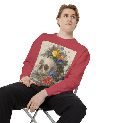 Vanitas Still Life by Herman Henstenburgh Garment-Dyed Sweatshirt