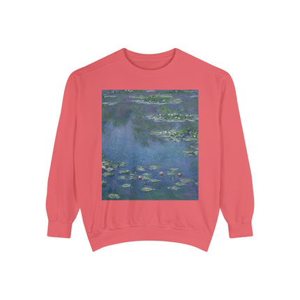 Water Lilies by Claude Monet Unisex Garment-Dyed Sweatshirt