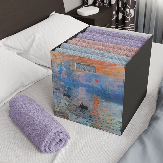 Sunrise by Claude Monet Felt Storage Box
