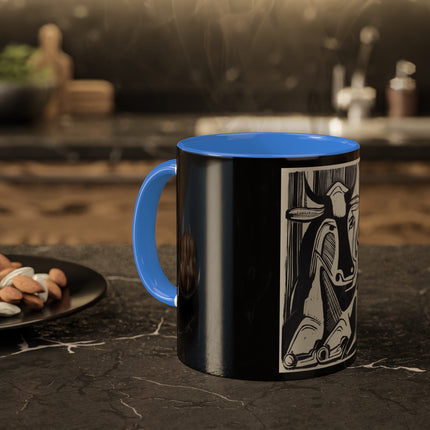 The Large Cow by Ernst Ludwig Kirchner Colorful Mugs, 11oz