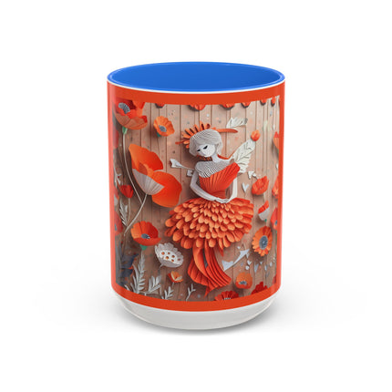 Poppy Fairy Colorful Mugs (11oz, 15oz)