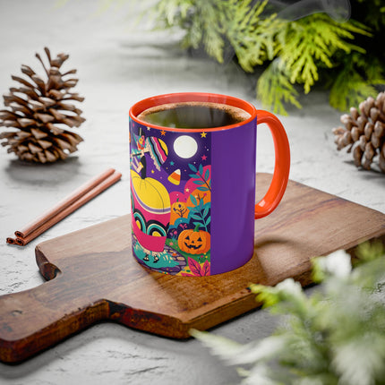 🌙🎃 The Lady Of Moonbeam Hollow Colorful Mug – Whimsical Halloween Charm