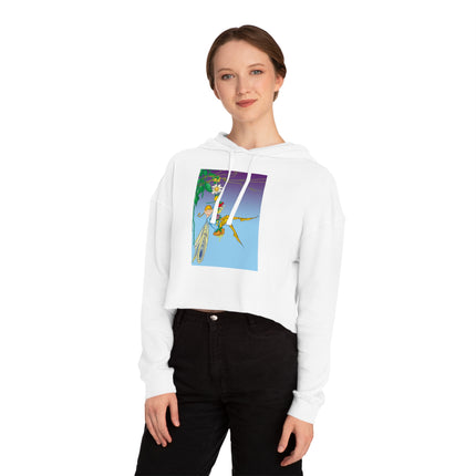 A Fairy's Delight Cropped Hooded Sweatshirt
