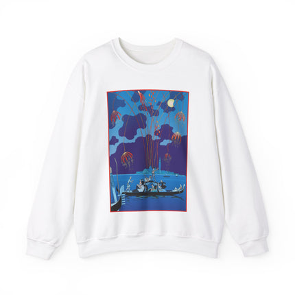 Fireworks in Venice by George Barbier Heavy Blend™ Crewneck Sweatshirt
