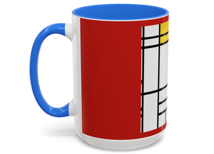 Place de la Concorde by Piet Mondrian Colorful Mugs (11oz, 15oz)