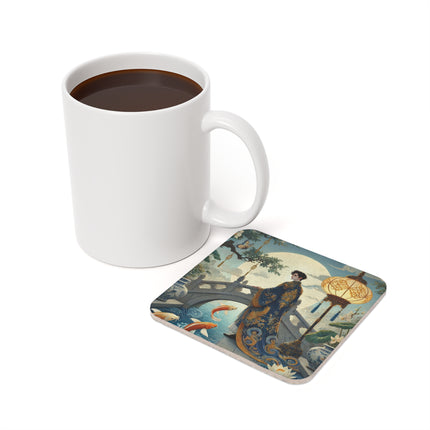 Moonlit Bridge Gentleman Coaster – Imperial Serenity & Moonlit Harmony