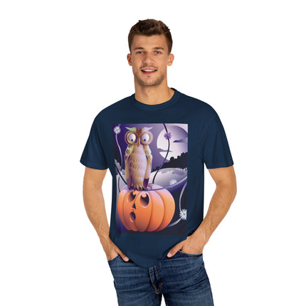 The Startled Pumpkin Unisex Garment-Dyed T-shirt