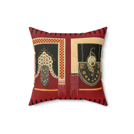 La décoration moderne dans le textile Pl. 3 by Gaston Charlet Spun Polyester Square Pillow