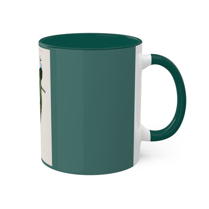 Indian Peafowl by Charles Dessalines D' Orbigny Colorful Mugs, 11oz