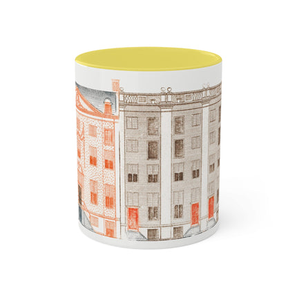 Amsterdam Canal Houses by Johan Teyler Colorful Mugs, 11oz