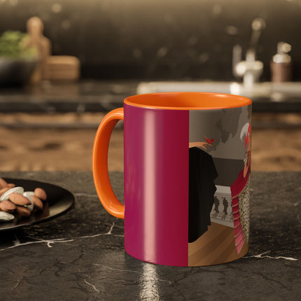 The Red Bird Colorful Mugs – Gentle Storybook Charm & Elegant Whimsy
