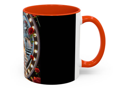 Halloween Witch Through the Mirror Colorful Mugs (11oz, 15oz)
