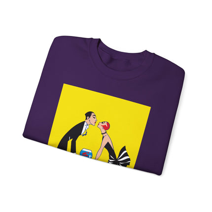 A Moment of Elegance: A Passionate Embrace Amidst Golden Splendor Heavy Blend™ Crewneck Sweatshirt