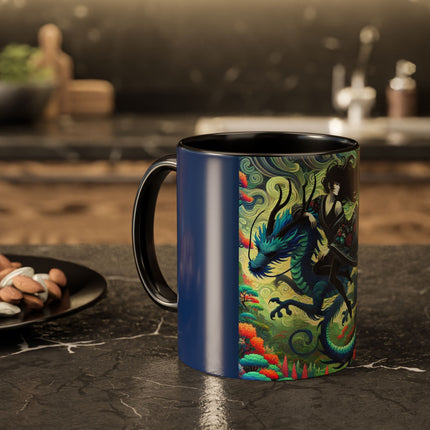 Mystic Guardian of the Sky Light Colorful Mugs (11oz, 15oz)
