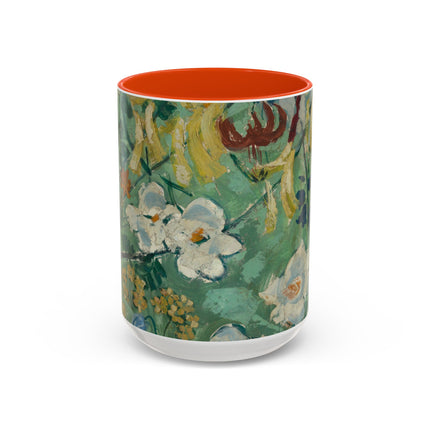 Flowers by August Babberger Colorful Mugs (11oz, 15oz)
