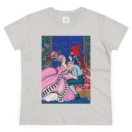 The Jealous Parrot by George Barbier Women's Midweight Cotton Tee