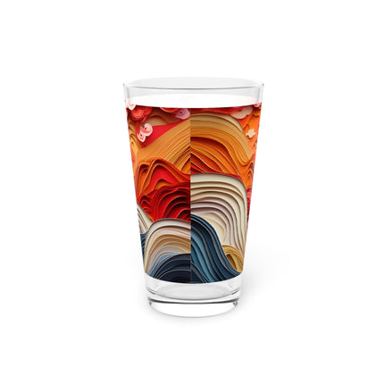 Vibrant Sunrise Sky Glass, 16oz